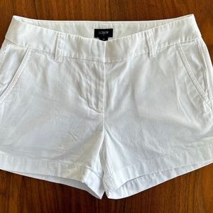 JCrew White Chino Shorts, Size 0
